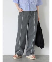 ehka sopo | フロントフリンジデニムパンツ(その他パンツ)