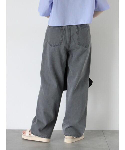 ehka sopo（エヘカソポ）の「フロントフリンジデニムパンツ（その他パンツ・レディース・ネイビー/ブルー/グレー・F）」の8枚目の写真