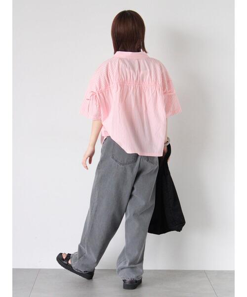 ehka sopo（エヘカソポ）の「フロントフリンジデニムパンツ（その他パンツ・レディース・ネイビー/ブルー/グレー・F）」の20枚目の写真