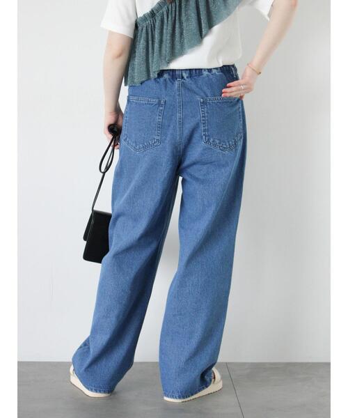 ehka sopo（エヘカソポ）の「フロントフリンジデニムパンツ（その他パンツ・レディース・ネイビー/ブルー/グレー・F）」の18枚目の写真