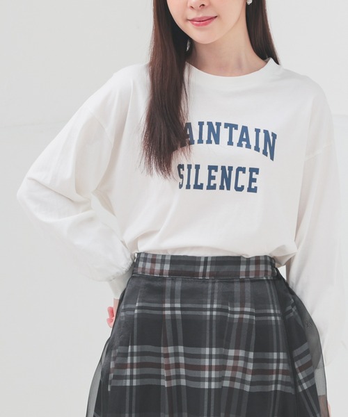 カレッジロゴゆるTシャツ（Tシャツ/カットソー）｜Honeys（ハニーズ