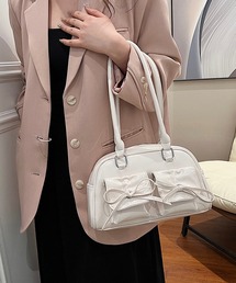 THISIS（ディスイズ）の「リボンディテール フェイクレザーショルダーバッグ レディース（ショルダーバッグ）」