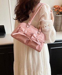 THISIS（ディスイズ）の「リボンディテール フェイクレザーショルダーバッグ レディース（ショルダーバッグ）」