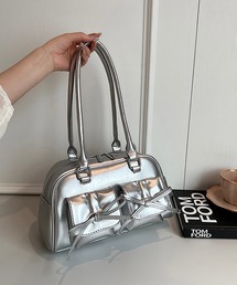 THISIS（ディスイズ）の「リボンディテール フェイクレザーショルダーバッグ レディース（ショルダーバッグ）」