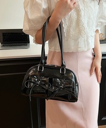 THISIS（ディスイズ）の「リボンディテール フェイクレザーショルダーバッグ レディース（ショルダーバッグ）」