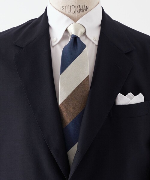 【セール】GLR ジャパンヴィンテージ 8.0cm ストライプ1 ネクタイ（ネクタイ）｜green label relaxing（グリーンレーベルリラクシング）