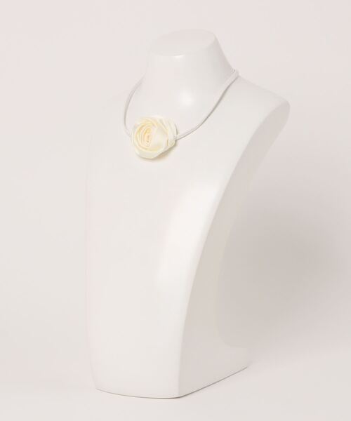 Heather（ヘザー）の「ローズチョーカー　140824（チョーカー・レディース・アイボリー/ブラック・ONE SIZE）」の3枚目の写真