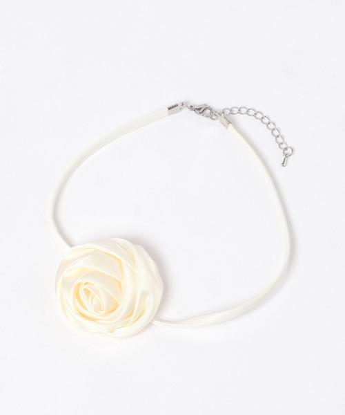 Heather（ヘザー）の「ローズチョーカー　140824（チョーカー・レディース・アイボリー/ブラック・ONE SIZE）」の8枚目の写真