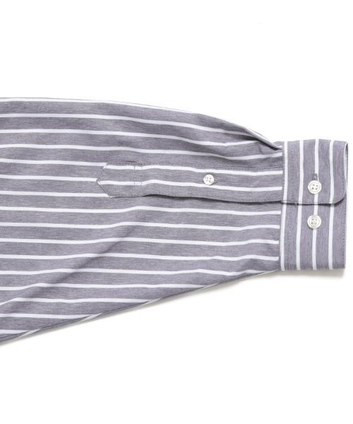 GLAZOS（グラソス）の「【大人向けサイズあり】ストライプシャツ（シャツ/ブラウス・キッズ・ブラック/ブルー・S/M/L/LL）」の8枚目の写真