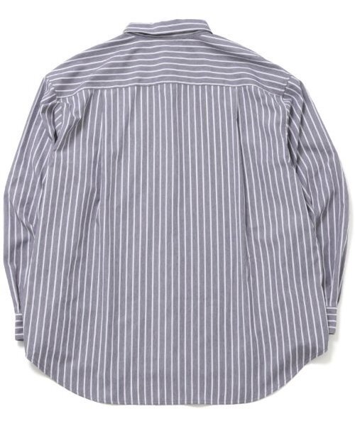 GLAZOS（グラソス）の「【大人向けサイズあり】ストライプシャツ（シャツ/ブラウス・キッズ・ブラック/ブルー・S/M/L/LL）」の6枚目の写真