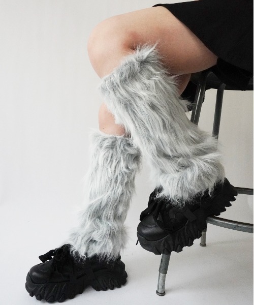antique andico / アンティーク アンディコ 】 フェイク ファー レッグ
