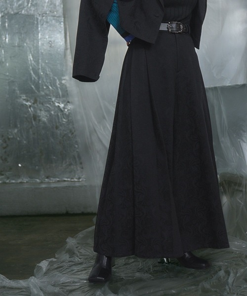 HARE（ハレ）の「ヴィンテージジャガードワイドパンツ(HARE)（その他パンツ・レディース・グレー/バーガンディー/グリーン/ブラック・FREE）」の15枚目の写真