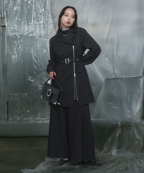 HARE（ハレ）の「ヴィンテージジャガードワイドパンツ(HARE)（その他パンツ・レディース・グレー/バーガンディー/グリーン/ブラック・FREE）」の6枚目の写真