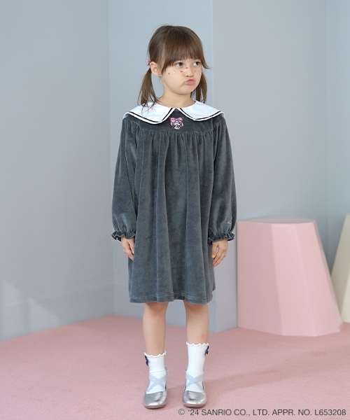 サンリオ クロミ ワンピース セール】【サンリオキャラクターズ】クロミ衿ワンピース