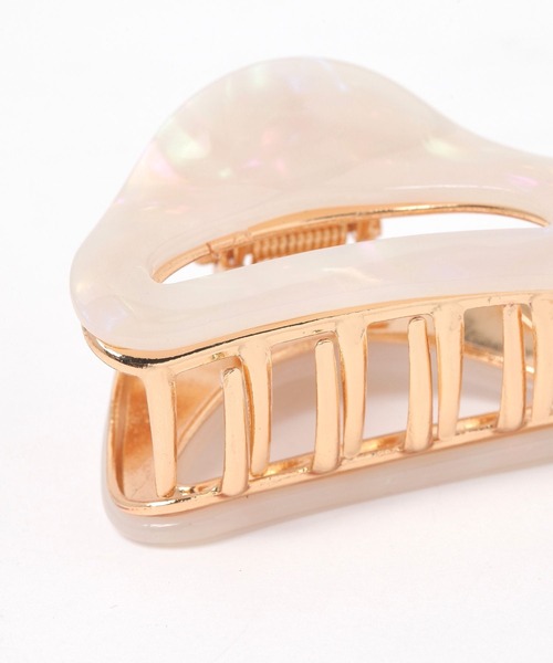 GLOBAL WORK（グローバルワーク）の「ニュアンスドームヘアバンス/143581（バレッタ/ヘアクリップ・レディース・ブラウン/アイボリー/グレー/ベージュ/ホワイト・ONE SIZE）」の8枚目の写真