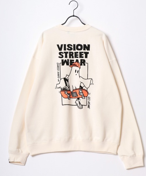 トレーナー スウェット VISION STREET WEAR/ヴィジョンストリートウエア オーバーサイズ 裏起毛 ピグメント ワンポイント バックプリ 楽天市場】VISION STREET WEAR ビジョンストリートウェアー