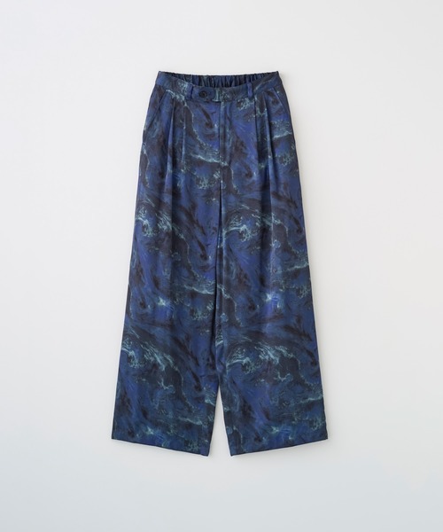 Juha（ユハ）の「ABSTRACT WIDE EASY PANTS（スラックス・メンズ・ネイビー/アイボリー・4/3/2）」の4枚目の写真