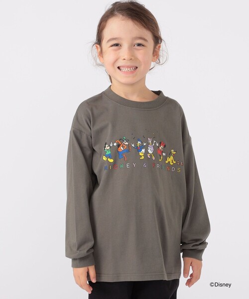SHIPS（シップス）の「SHIPS KIDS:100～130cm / ディズニー / 長袖 TEE（Tシャツ/カットソー・キッズ・サックスブルー/ダークグレー・100/110/120/130）」の3枚目の写真
