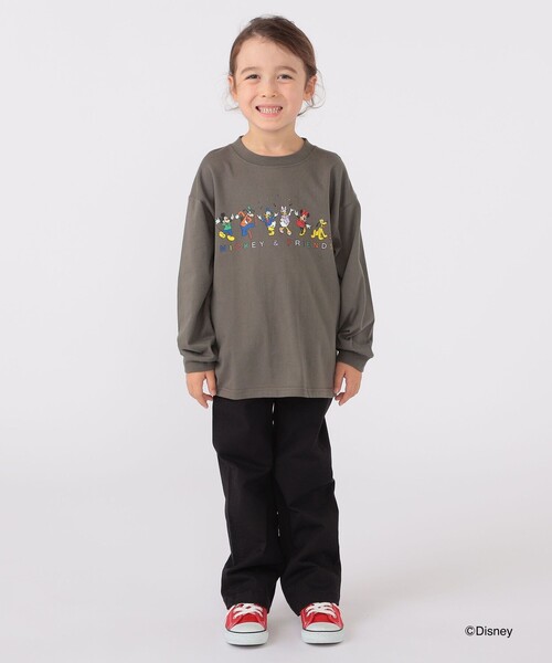 SHIPS（シップス）の「SHIPS KIDS:100～130cm / ディズニー / 長袖 TEE（Tシャツ/カットソー・キッズ・サックスブルー/ダークグレー・100/110/120/130）」の4枚目の写真
