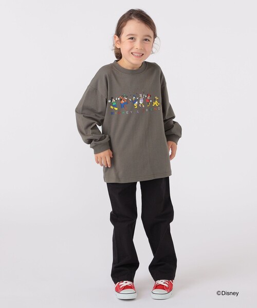 SHIPS（シップス）の「SHIPS KIDS:100～130cm / ディズニー / 長袖 TEE（Tシャツ/カットソー・キッズ・サックスブルー/ダークグレー・100/110/120/130）」の6枚目の写真