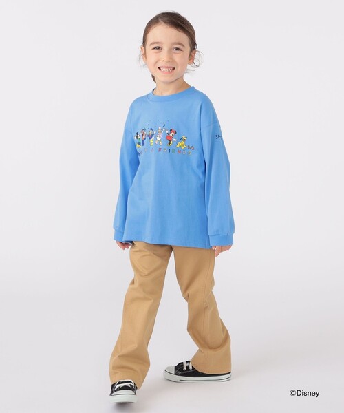 SHIPS（シップス）の「SHIPS KIDS:100～130cm / ディズニー / 長袖 TEE（Tシャツ/カットソー・キッズ・サックスブルー/ダークグレー・100/110/120/130）」の9枚目の写真