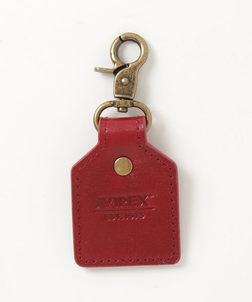 AVIREX KEY HOLDER 'EMBOSSED LEATHER' / アヴィレックス