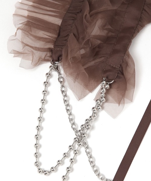 PAGEBOY（ページボーイ）の「チュールチェーンハーネス（その他小物・レディース・ブラック/ダークブラウン・FREE）」の8枚目の写真