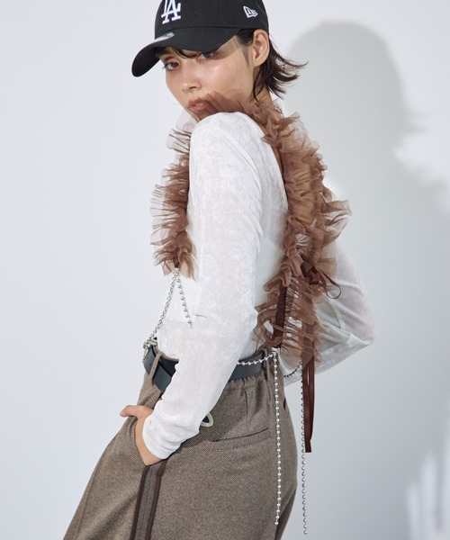 PAGEBOY（ページボーイ）の「チュールチェーンハーネス（その他小物・レディース・ブラック/ダークブラウン・FREE）」の13枚目の写真