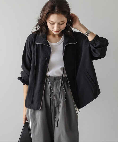 AMELY（エミリー）の「Wジップリボンマウンテンパーカー（マウンテンパーカー・レディース・ホワイト/ブラック/ベージュ・フリー）」の13枚目の写真