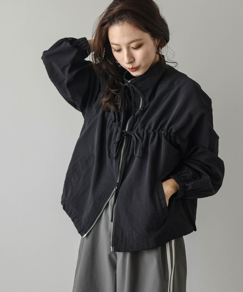AMELY（エミリー）の「Wジップリボンマウンテンパーカー（マウンテンパーカー・レディース・ホワイト/ブラック/ベージュ・フリー）」の15枚目の写真