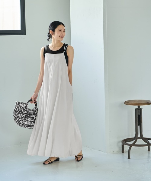 STYLE DELI(スタイルデリ)の「【LUXE】クロスキャミバルーンワンピース(ワンピース・レディース・ブラウン系その他/ホワイト・SMALL/MEDIUM)」の12枚目の写真