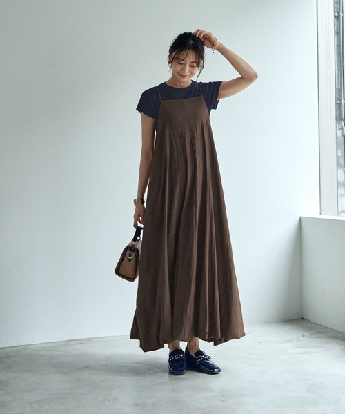 STYLE DELI(スタイルデリ)の「【LUXE】クロスキャミバルーンワンピース(ワンピース・レディース・ブラウン系その他/ホワイト・SMALL/MEDIUM)」の14枚目の写真
