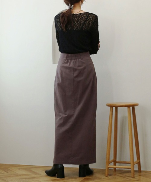 NOAHL（ノアル）の「【NOAHL】シアーレーストップス（Tシャツ/カットソー・レディース・アイボリー/ブラック/ブラウン・FREE）」の15枚目の写真