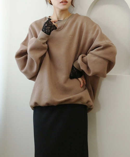 NOAHL（ノアル）の「【NOAHL】シアーレーストップス（Tシャツ/カットソー・レディース・アイボリー/ブラック/ブラウン・FREE）」の22枚目の写真