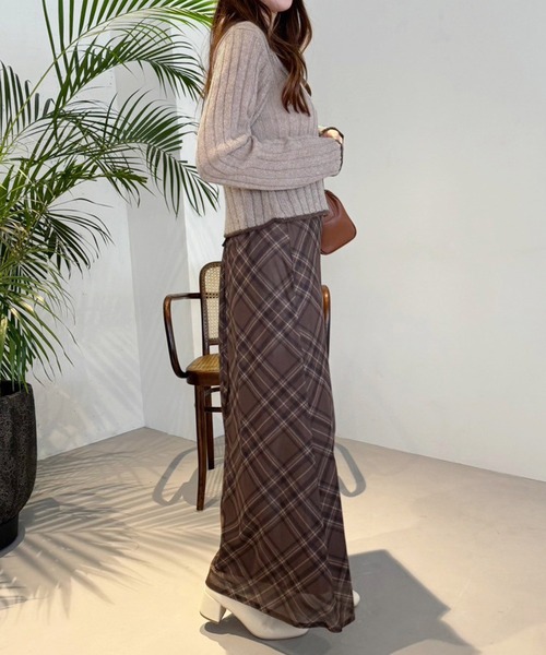 one after another NICE CLAUP（ワンアフターアナザーナイスクラップ）の「【OTONANICE】襟付き配色ニットカーディガン（カーディガン/ボレロ・レディース・アイボリー/ブラック/ベージュ・FREE）」の17枚目の写真