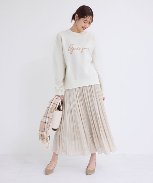 ROPE' PICNIC(ロペピクニック)の「スウェットライクロゴジャガードニットプルオーバー(ニット/セーター・レディース・ブラック/グレー/ピンク系その他2/キナリ・38)」の11枚目の写真