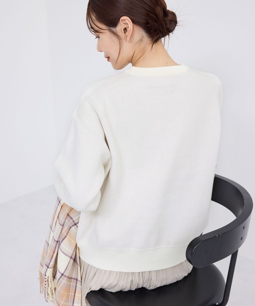 ROPE' PICNIC(ロペピクニック)の「スウェットライクロゴジャガードニットプルオーバー(ニット/セーター・レディース・ブラック/グレー/ピンク系その他2/キナリ・38)」の14枚目の写真