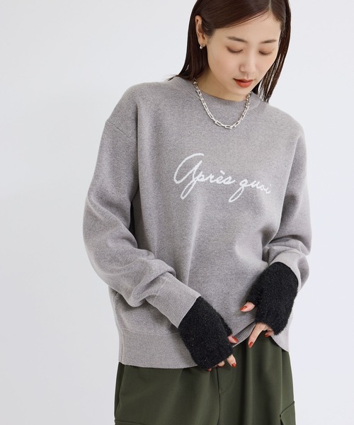 ROPE' PICNIC(ロペピクニック)の「スウェットライクロゴジャガードニットプルオーバー(ニット/セーター・レディース・ブラック/グレー/ピンク系その他2/キナリ・38)」の17枚目の写真