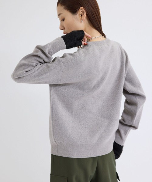 ROPE' PICNIC(ロペピクニック)の「スウェットライクロゴジャガードニットプルオーバー(ニット/セーター・レディース・ブラック/グレー/ピンク系その他2/キナリ・38)」の18枚目の写真