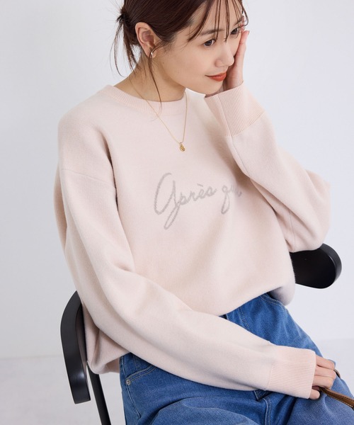 ROPE' PICNIC(ロペピクニック)の「スウェットライクロゴジャガードニットプルオーバー(ニット/セーター・レディース・ブラック/グレー/ピンク系その他2/キナリ・38)」の21枚目の写真