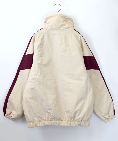 セール】【Soupy Soupy】raglan sleeves stand collar nylon blouson