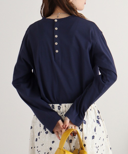 Emago（イマゴ）の「EMAGO ﾜｯﾍﾟﾝ風刺繍ﾁｭﾆｯｸ（チュニック・レディース・杢グレー/マスタード/ネイビー/ホワイト・FREE）」の14枚目の写真