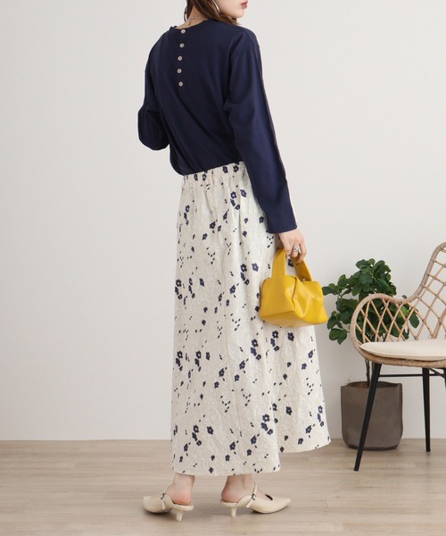 Emago（イマゴ）の「EMAGO ﾜｯﾍﾟﾝ風刺繍ﾁｭﾆｯｸ（チュニック・レディース・杢グレー/マスタード/ネイビー/ホワイト・FREE）」の16枚目の写真