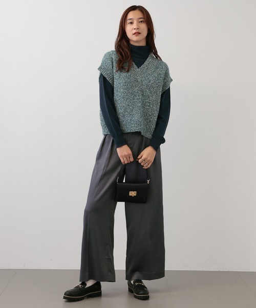 【セール】SALOON(サルーン)/ヘビーサテンパンツ【手洗い可】(その他パンツ)|saloon(サルーン) 【セール】SALOON(サルーン)/ヘビーサテンパンツ【手洗い可】(その他パンツ)|saloon(サルーン)