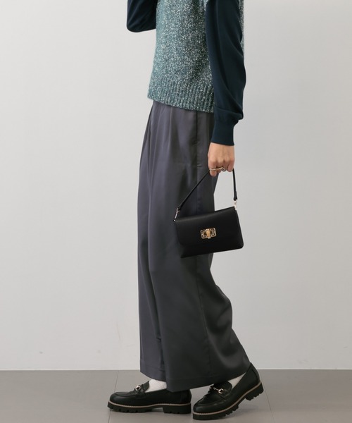 【セール】SALOON(サルーン)/ヘビーサテンパンツ【手洗い可】(その他パンツ)|saloon(サルーン) 【セール】SALOON(サルーン)/ヘビーサテンパンツ【手洗い可】(その他パンツ)|saloon(サルーン)