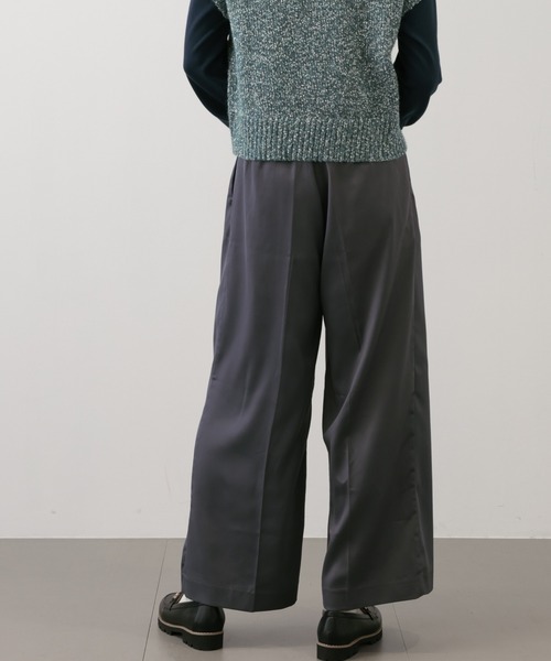 【セール】SALOON(サルーン)/ヘビーサテンパンツ【手洗い可】(その他パンツ)|saloon(サルーン) 【セール】SALOON(サルーン)/ヘビーサテンパンツ【手洗い可】(その他パンツ)|saloon(サルーン)