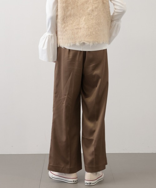 【セール】SALOON(サルーン)/ヘビーサテンパンツ【手洗い可】(その他パンツ)|saloon(サルーン) 【セール】SALOON(サルーン)/ヘビーサテンパンツ【手洗い可】(その他パンツ)|saloon(サルーン)