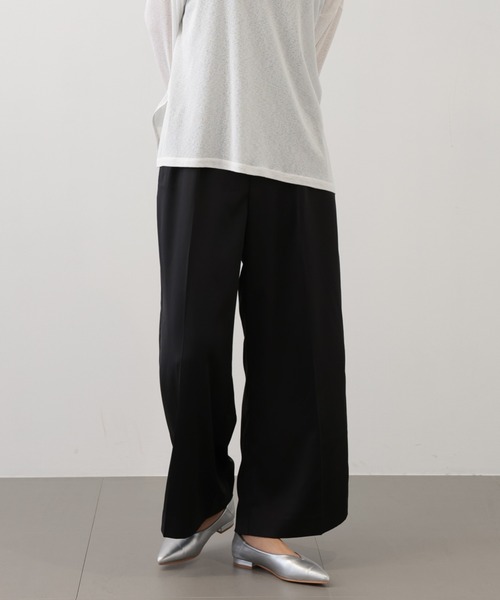 【セール】SALOON(サルーン)/ヘビーサテンパンツ【手洗い可】(その他パンツ)|saloon(サルーン) 【セール】SALOON(サルーン)/ヘビーサテンパンツ【手洗い可】(その他パンツ)|saloon(サルーン)