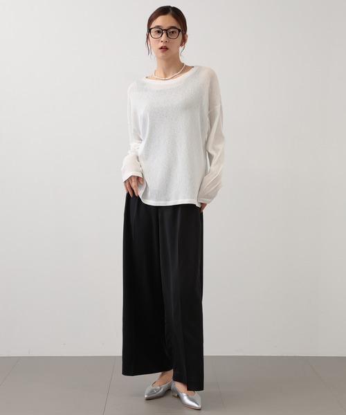 【セール】SALOON(サルーン)/ヘビーサテンパンツ【手洗い可】(その他パンツ)|saloon(サルーン) 【セール】SALOON(サルーン)/ヘビーサテンパンツ【手洗い可】(その他パンツ)|saloon(サルーン)