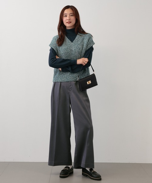 【セール】SALOON(サルーン)/ヘビーサテンパンツ【手洗い可】(その他パンツ)|saloon(サルーン) 【セール】SALOON(サルーン)/ヘビーサテンパンツ【手洗い可】(その他パンツ)|saloon(サルーン)